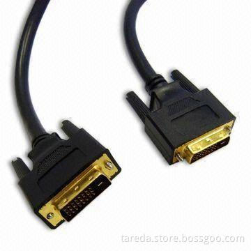24+1 Pin Male to Male DVI Cable Assemble, OEM Orders are Welcome